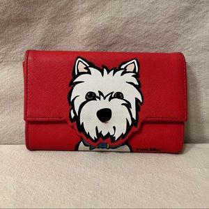 Marc Tetro Westie Puppy Wallet White / Red